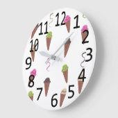 Vier vlokken van ijskap op klokjes, klokken (Hoek)