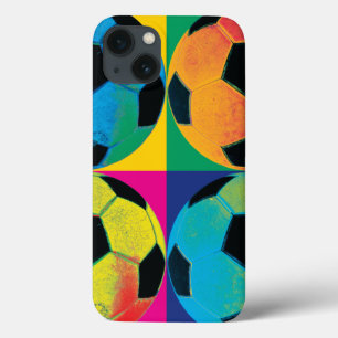 Vier Voetballen in verschillende kleuren Case-Mate iPhone Case