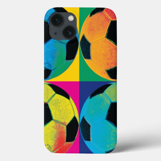 Vier Voetballen in verschillende kleuren Case-Mate iPhone Case (Achterkant)