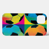 Vier Voetballen in verschillende kleuren Case-Mate iPhone Case (Achterkant (horizontaal))