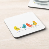 Vier vogels van verschillende veren komen samen bier onderzetter (Linkerzijde)