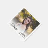 Vier volledige gepersonaliseerde foto servet (Hoek)