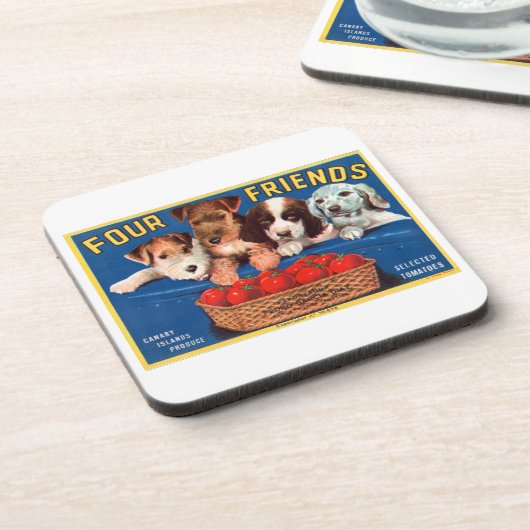 Vier vrienden drankjes onderzetter (Linkerzijde)