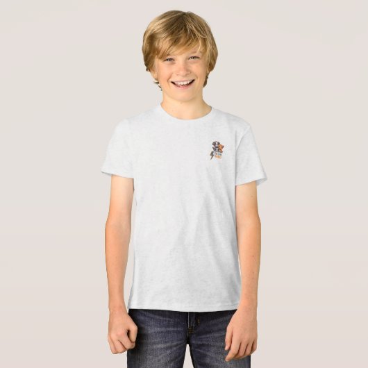 Vier vrienden ooit - Schattige Dog & Cat Besties T Tri-Blend Shirt (Voorkant volledig)