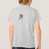 Vier vrienden ooit - Schattige Dog & Cat Besties T Tri-Blend Shirt (Achterkant)