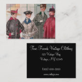 Vier vrienden visitekaartje (Voorkant / Achterkant)