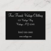 Vier vrienden visitekaartje (Achterkant)