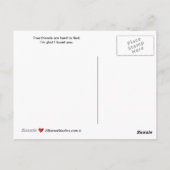Vier vriendschap_B_ ansichtkaart Briefkaart (Achterkant)