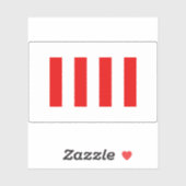 Vier Vrijheden Vlag of Verenigde Naties Eer Vlag Sticker (Vel)