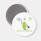 Vier vrijheid (Android Software Developer) Magneet (Voorkant / Achterkant)