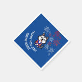 Vier vrijheid - Cartoon hond - 4 juli Servet (Hoek)