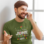 Vier Vrijheid JUNETEEENTH 1865 Zwarte Geschiedenis T-shirt