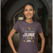 Vier Vrijheid JUNETEEENTH 1865 Zwarte Geschiedenis T-shirt