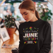 Vier Vrijheid JUNETEEENTH 1865 Zwarte Geschiedenis Trui