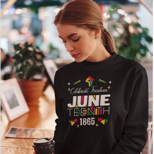 Vier Vrijheid JUNETEEENTH 1865 Zwarte Geschiedenis Trui