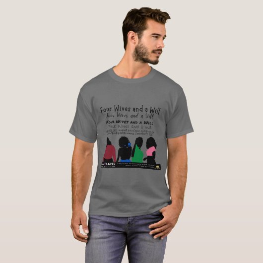 Vier vrouwen en een Will Keepomwille Unisex T-shir T-shirt (Voorkant volledig)