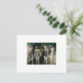 Vier vrouwen zondbaden. Collage Art Briefkaart (Staand voorkant)