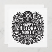 Vier Vrouwengeschiedenis Maand met deze Inspiri Kaart (Voorkant / Achterkant)