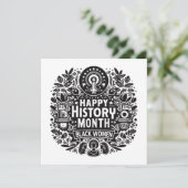 Vier Vrouwengeschiedenis Maand met deze Inspiri Kaart (Staand voorkant)