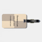 Vier Wafers Bagagelabel (Achterkant horizontaal)