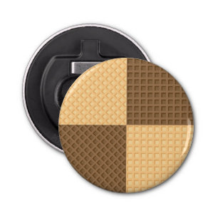 Vier Wafers Button Flesopener