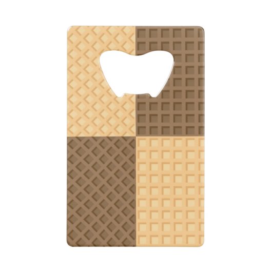 Vier Wafers Creditkaart Flessenopener (Voorkant)
