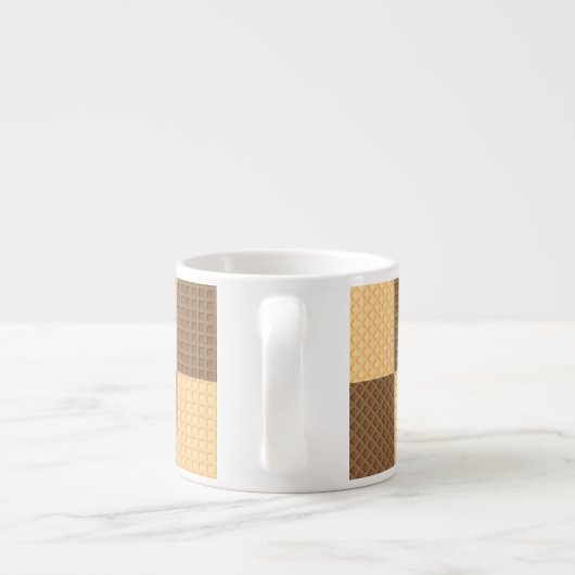 Vier Wafers Espresso Kop (Achterkant)