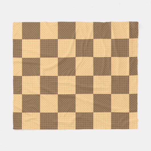 Vier Wafers Fleece Deken (Voorkant (Horizontaal))