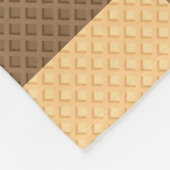 Vier Wafers Fleece Deken (Hoek)