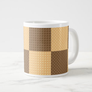 Vier Wafers Grote Koffiekop