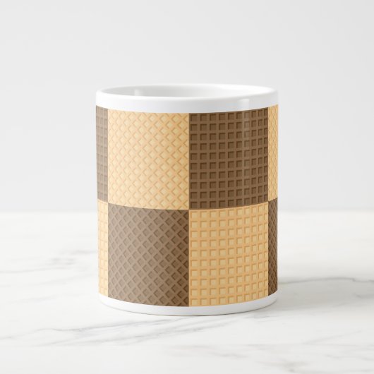 Vier Wafers Grote Koffiekop (Voorkant)