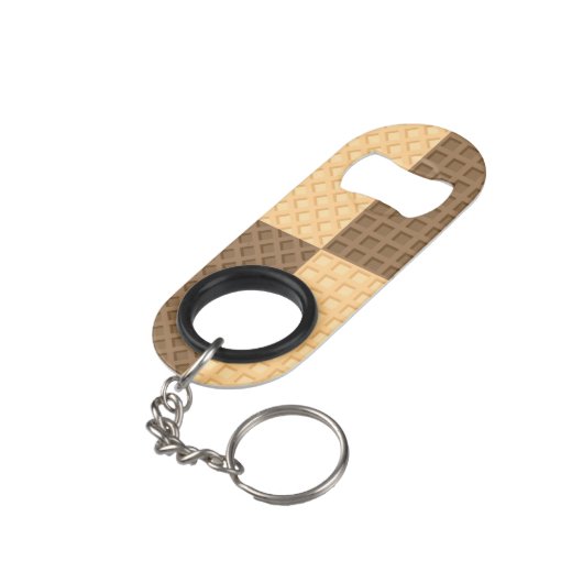 Vier Wafers Mini Flessenopener (Achterkant Gekanteld)