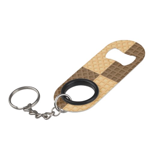 Vier Wafers Mini Flessenopener (Voorkant Gekanteld)