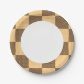Vier Wafers Papieren Bordje (Voorkant)