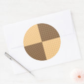 Vier Wafers Ronde Sticker (Envelop)
