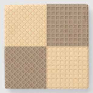 Vier Wafers Stenen Onderzetter