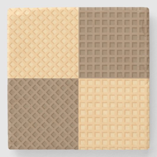 Vier Wafers Stenen Onderzetter (Voorkant)