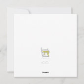 Vier wassende honden kaart (Achterkant)