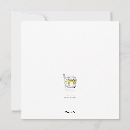 Vier wassende honden kaart (Achterkant)