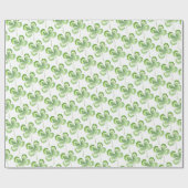 Vier Waterverf met lederen klavier Cadeaupapier (Vlak)