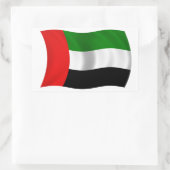 VIER Wave UAE-vlag Rechthoekige Sticker (Tas)