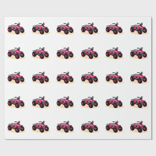 Vier Wheeler Cadeaupapier (Vlak)