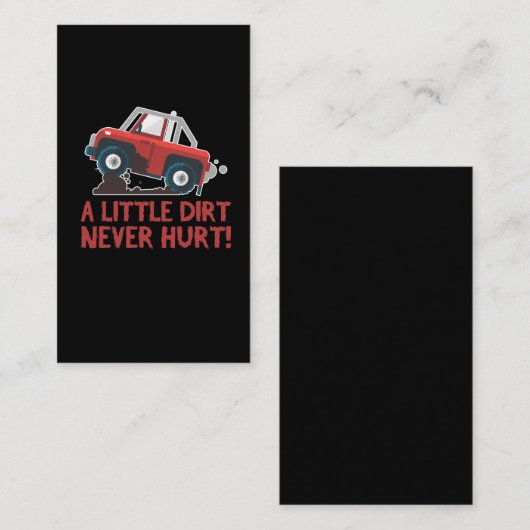 Vier wielen - ATV Riding Mud Dirt Quad Rider Visitekaartje (Voorkant / Achterkant)