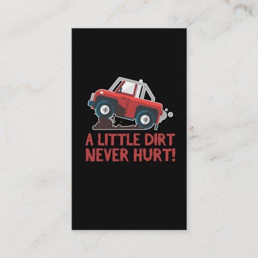 Vier wielen - ATV Riding Mud Dirt Quad Rider Visitekaartje (Voorkant)