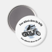 Vier wielen III Magneet (Voorkant / Achterkant)