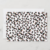Vier Wilde Leopard-afdrukken op 4-jarige verjaarda Kaart (Achterkant)