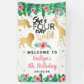 Vier Wilde Meisjes op de vierde verjaardag van het Spandoek (Verticaal)