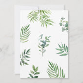 Vier Wilde Safari Oerwoud Dieren 4e verjaardag Kaart (Achterkant)