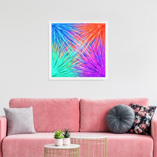 Vier Windstreken Canvas Afdruk (Insitu (Woonkamer))