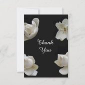 Vier witte Magnolias op Hartelijk dank Bedankkaart (Voorkant)